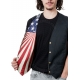 Gilet Danse Country homme Last Rebels "Aigle américain" fondant sur drapeau Texan