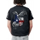 Gilet Danse Country homme Last Rebels "Aigle américain" fondant sur drapeau Texan