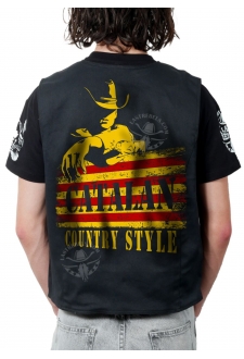 Gilet Danse Country homme Last Rebels "Catalan Country Style" avec cowboy