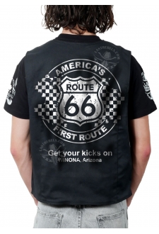 Gilet Danse Country homme Last Rebels "Route 66" America's first route