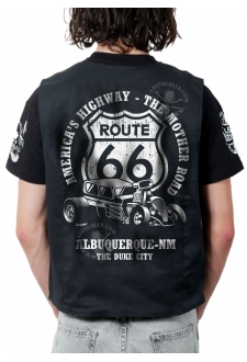 Gilet Danse Country homme Last Rebels "Route 66" America's highway, the first route