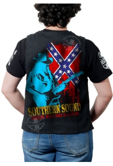 Gilet Danse Country femme Last Rebels "Southern sounds" sur drapeau sudiste