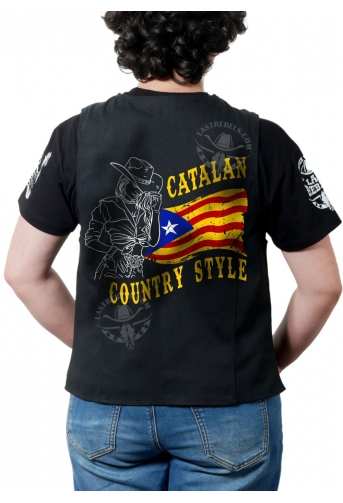 Gilet Danse Country femme Last Rebels "Catalan Country Style" avec cowgirl