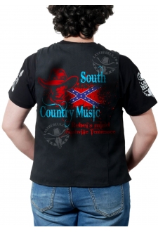 Gilet Danse Country femme Last Rebels "Southern Country Music" sur drapeau sudiste"