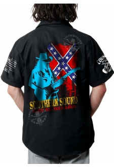 Modèle exclusif Danse Country Last Rebels "Southern sounds" sur drapeau sudiste