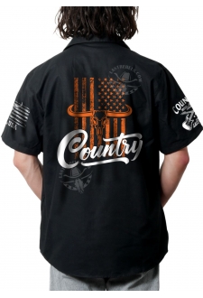 Modèle exclusif Danse Country Last Rebels "Long horn" sur drapeau américain siglé Country