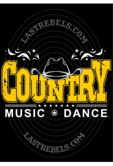 Modèle exclusif Danse Country Last Rebels "Country" couvert d'un chapeau de cowboy