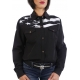 Chemise de Danse Country noire "drapeau US" à personnaliser