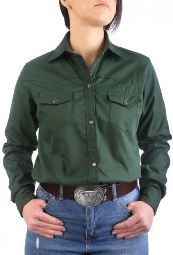 Chemise de Danse Country verte à personnaliser