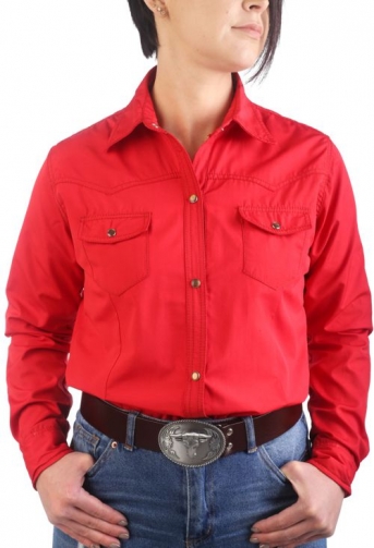 Chemise de Danse Country rouge à personnaliser