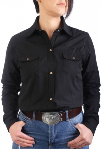 Chemise de Danse Country noire à personnaliser