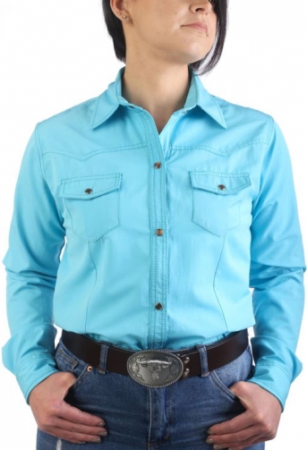 Chemise de Danse Country turquoise à personnaliser